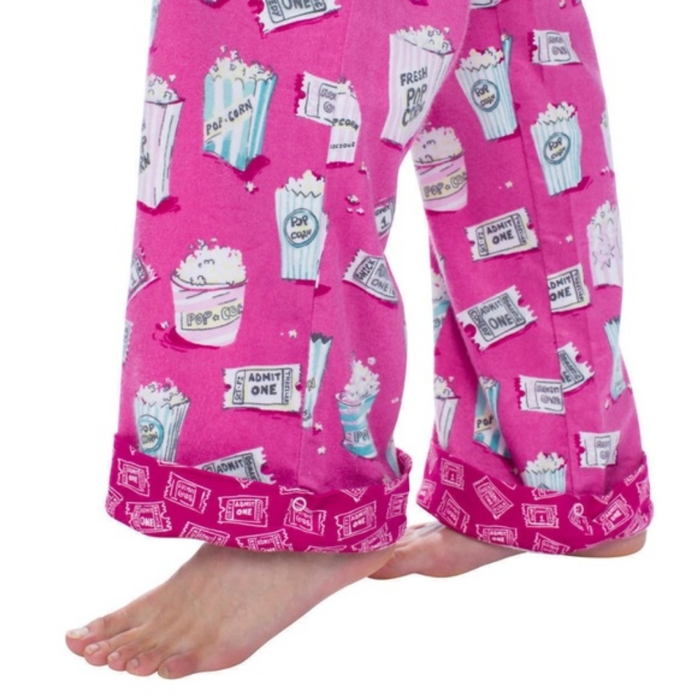munki munki Women Pajama Set Classic Flannel Pink - Picture 7 of 7